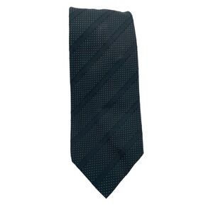 Paolo Albizzati Sz Black w/ Dots &Stripes Silk Tie Sz 3.5"x60" (TD9) NW/OTs